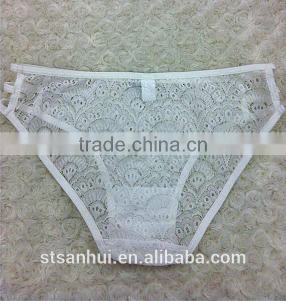 sexy women net transpraents panty with floral lace popular from fashion lady
