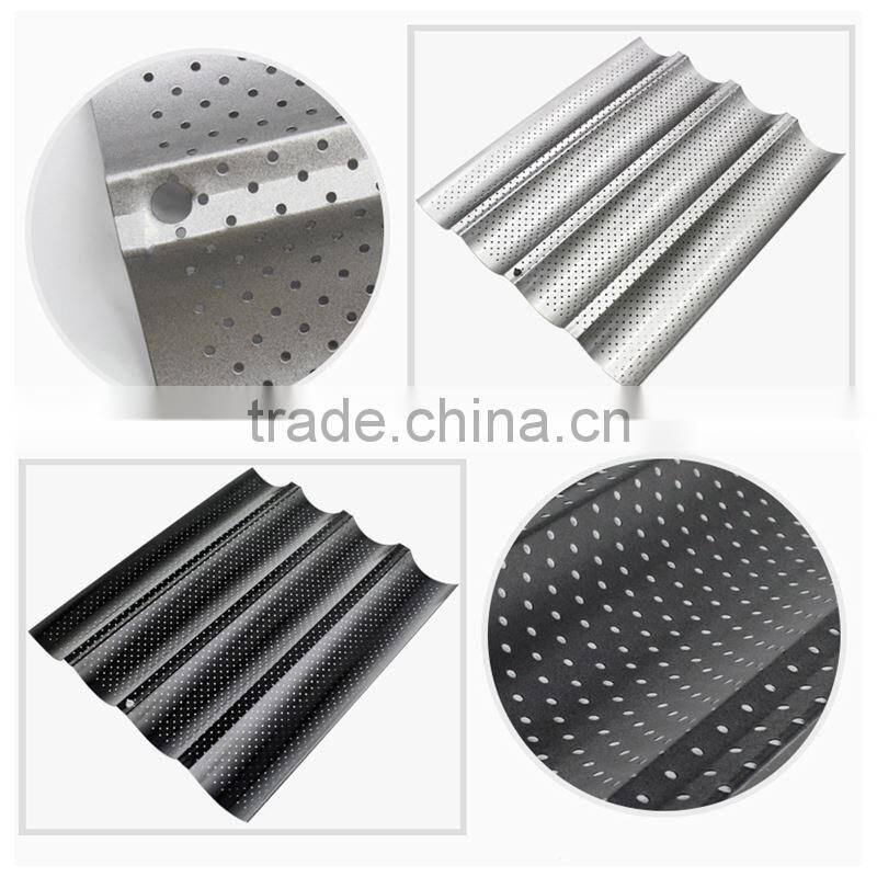 2017 High Temperature Resistant Baguette French Bread Baking Tray Nonstick Carbon Steel Baguette Bread Baking Mold Free Shipping