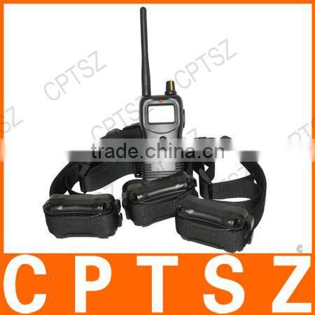 Multi-function Remote Control LCD 3 Dogs Training Collar 1000m Shock + Vibrate Pet Trainer Products Supplies