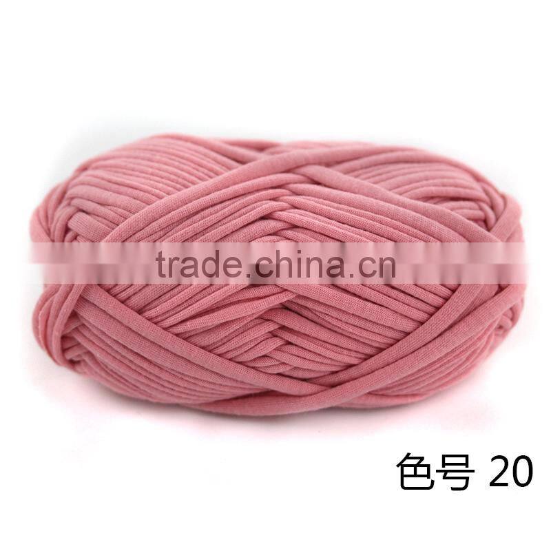 Yarn wholesale china t shirt yarn new fashion 100 polyester t shirt yarn for crochet