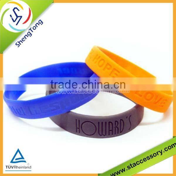 wholesale fashion cheap custom silicone bracelet