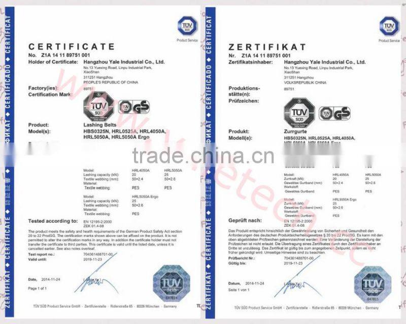 tie down ratchet strap with hooks and rings