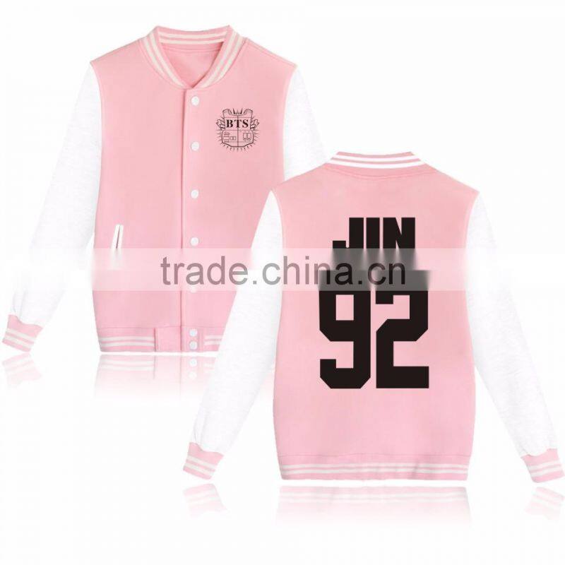 Kpop BTS In Bloom Sweatershirt Sweater Jung Kook Hoodie Bsaeball Uniform