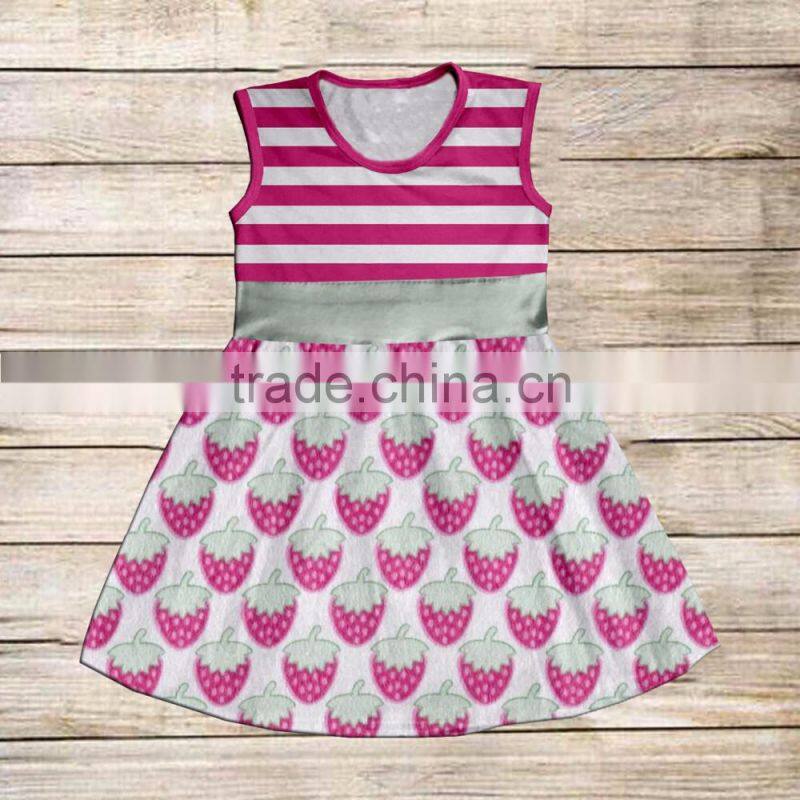 New Design Floral Patterns Pleated Baby Girl Party Dress Girls Dress Names With Pictures