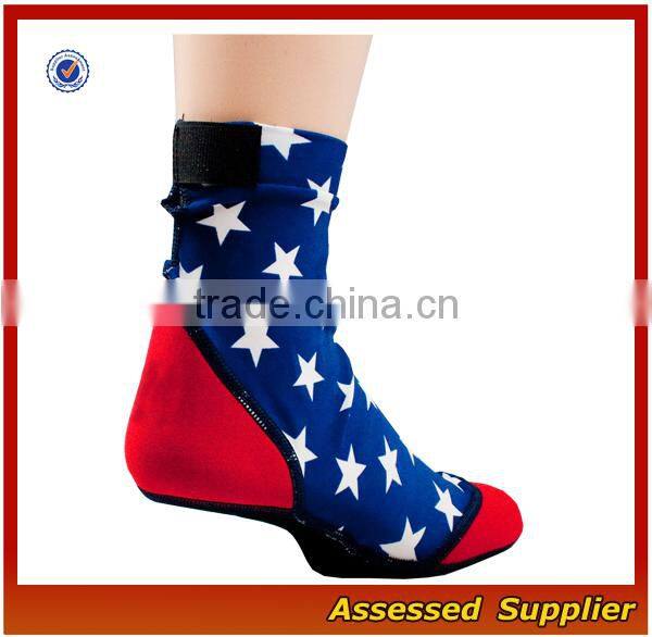 FXS153 Custom print neoprene sand socks cheap wholesale wateproof beach socks