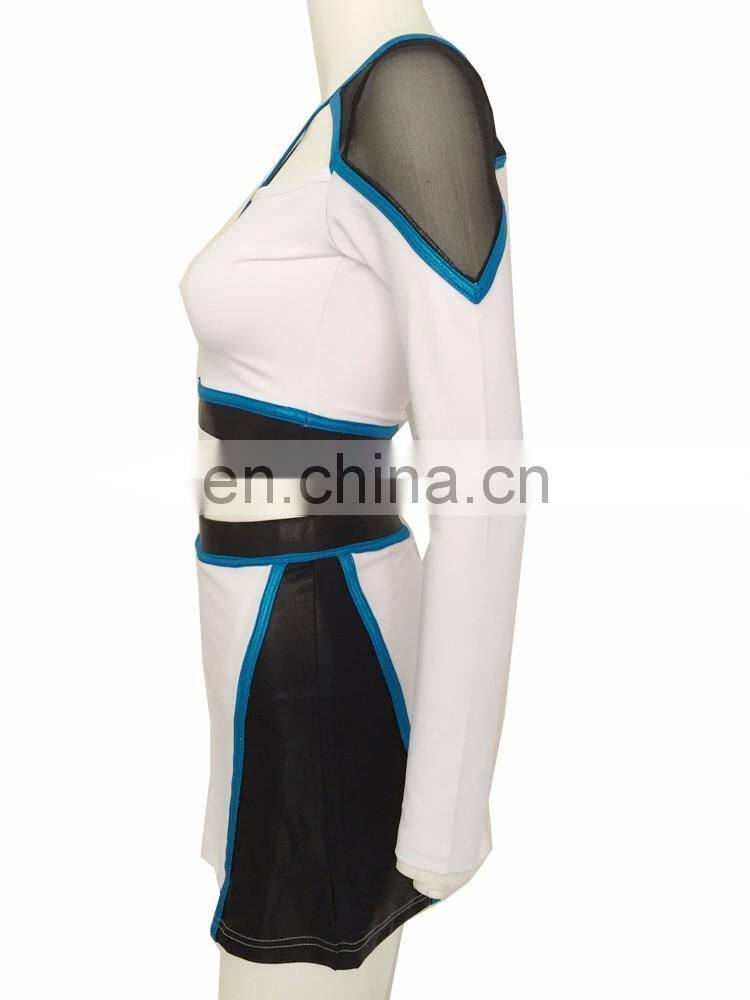 2016 New Hot Sexy Plain Cheerleader Costumes Cheer