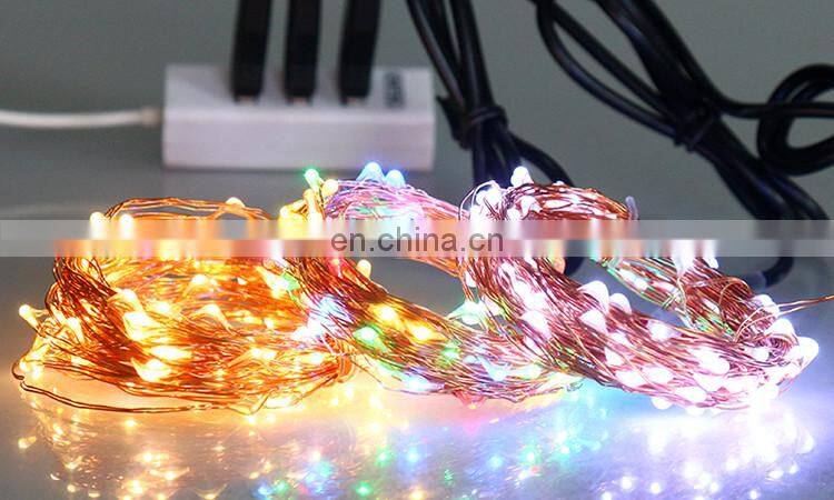 Wholesale Distributors Party Supplies 10M 33FT 100 LEDs 5V USB 12 Keys RF Remote Control White Bulb String Lights