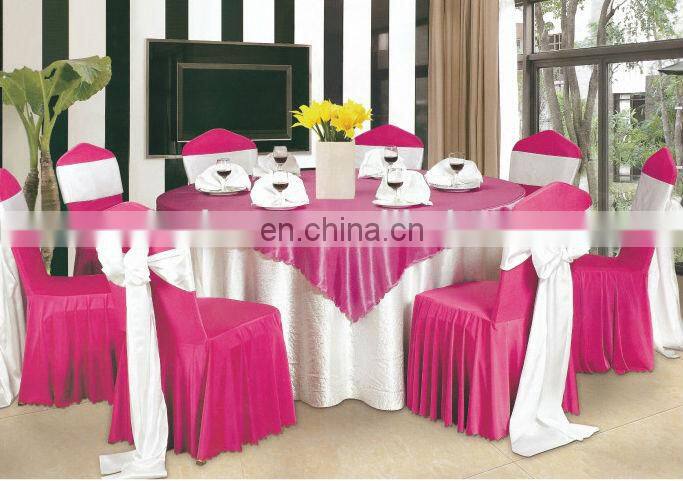 Newest Style Chiffon Ruffled Wedding Chair Cover Sash With Hood