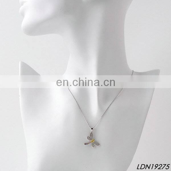 Gold Fox Pendant Necklace with real rose gold plating