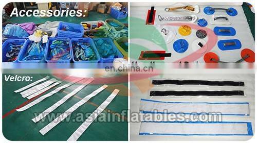 Outdoor Colorful Commercial Grade Inflatable Water Slides/ Wet Slide