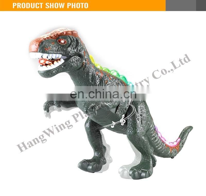 Battery operated electric toy dinosaur with action and sond