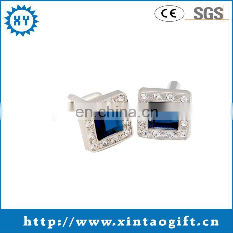 Promotional 2017 cheap custom cufflinks long sleeve shirt