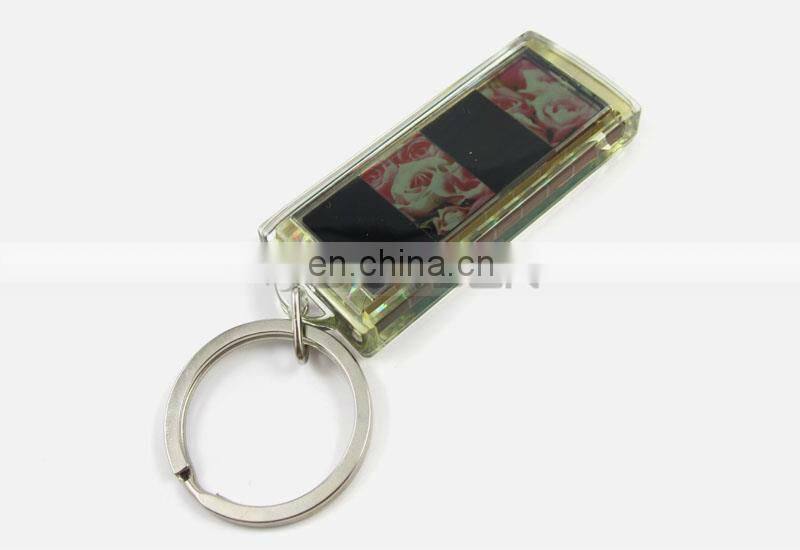 2 Inch Screen AD Promotion Gift Custom Flash Logo Solar Alloy Key Ring