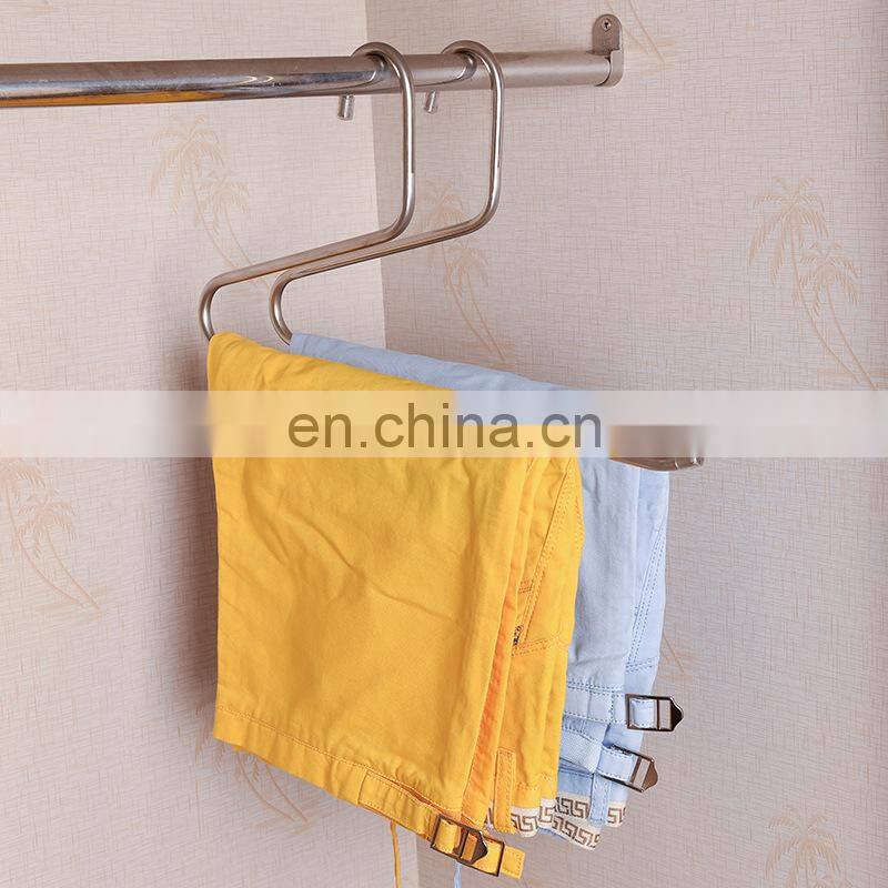 Z shape hanger, good quality stainless steel scarf pants hanger