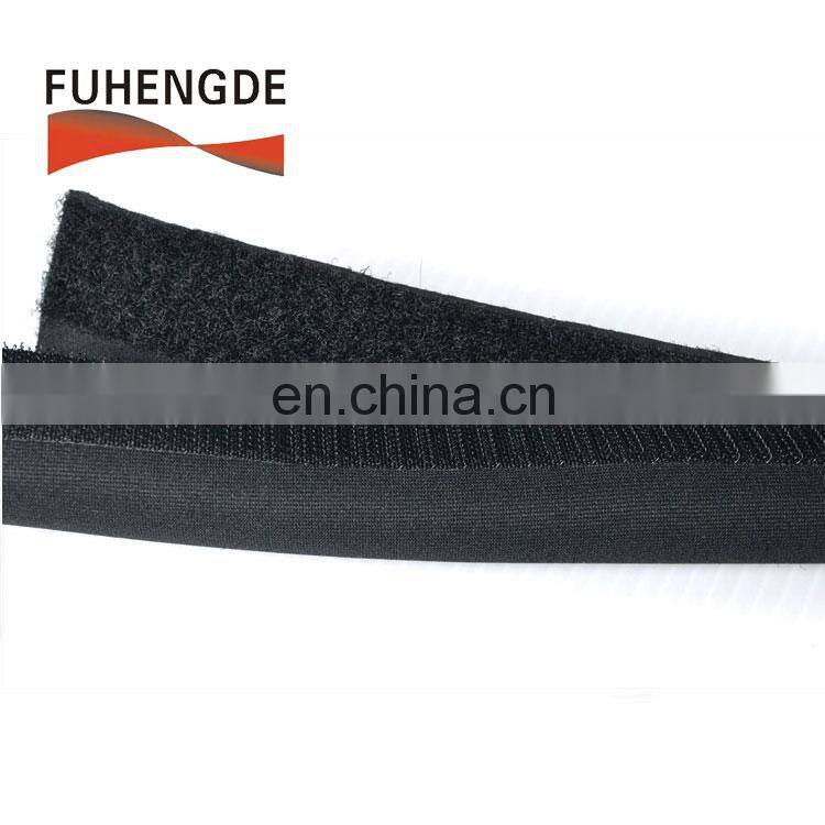 Hot selling backed hot glue welding neoprene cord organizer cable tidy sleeve