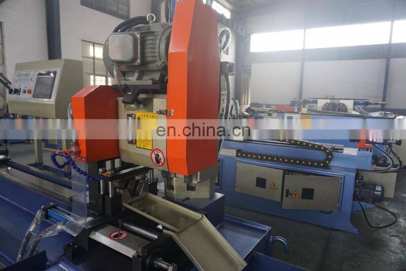 YJ-425CNC Automatic pipe cutting machine (Servo feeding,hydraulic tail material , upper and lower clamping)