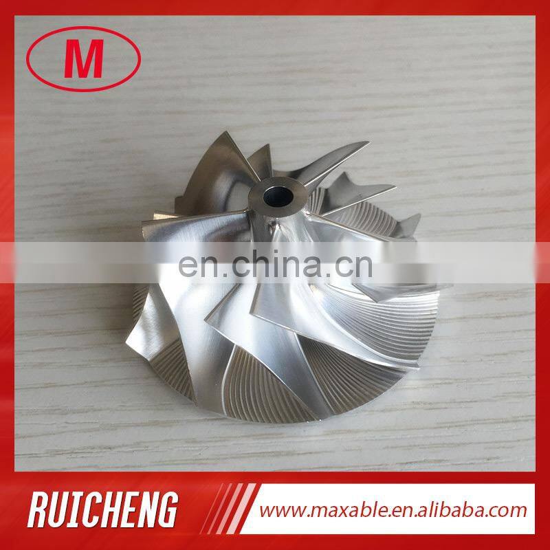 TD04HL 19T 46.02/58.00mm 5+5 blades 49189-X Turbocharger milling/aluminum 2618/billet compressor wheel for Volvo