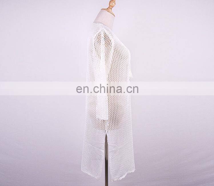 Beach Cover Up Mesh Swimwear Crochet Saida De Praia hollow Swimsuit Summer Dress Womens Lace Bathing Suit Cover-Ups pareo