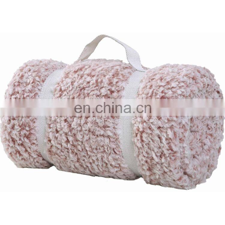 New 2020 Trending Product Luxury Fluffy Printed Plush Sherpa Throw Blanket