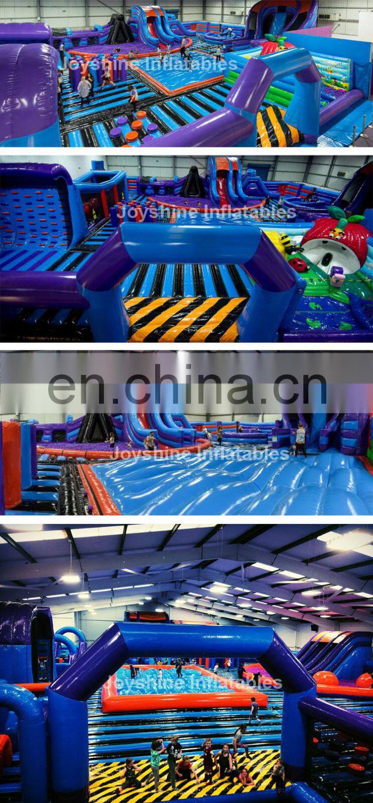 Inflatable Indoor Theme Park Obstacle Slide Castle Bouncer Combo Equipment Giant Fun City Amusement Parks Kids and Adults