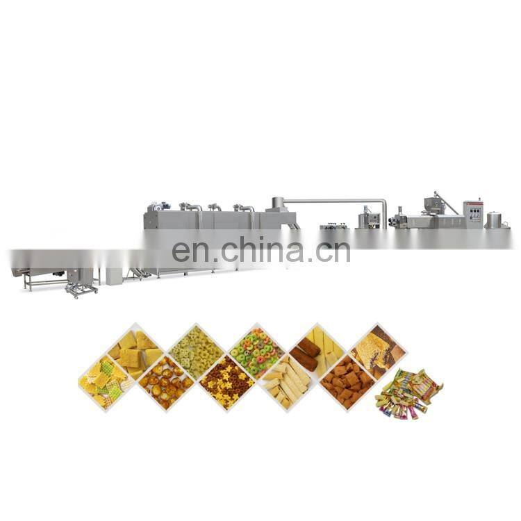Industrial Breakfast Cereal small Puff Corn oat Flakes snack Food Snacks making Machines shandong jinan saixin