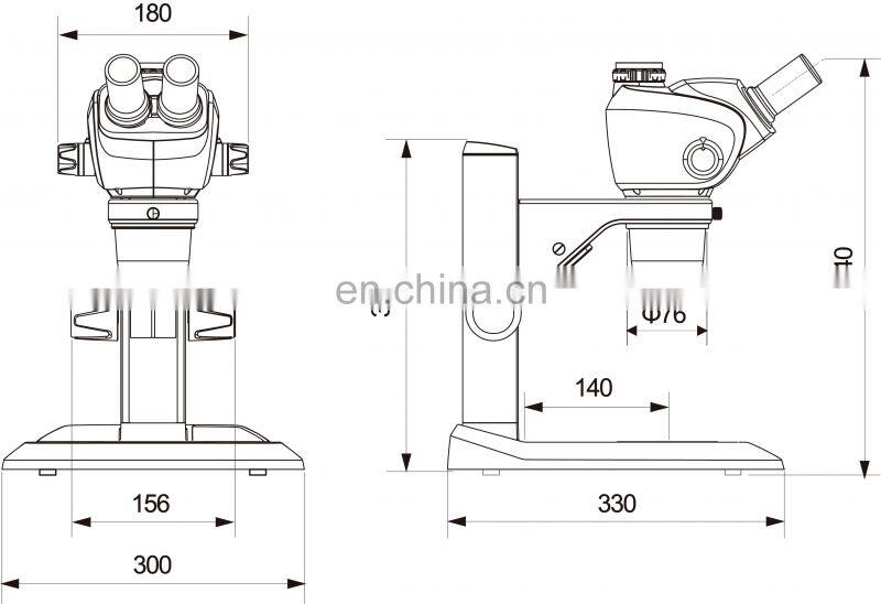 High Resolution Optical Instrument Stereo Zoom Microscope