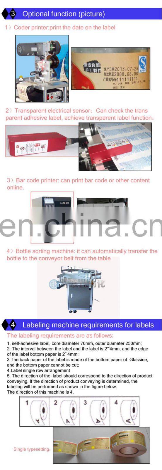 Automatic Packaging Machine for Labeling On Round Bottle