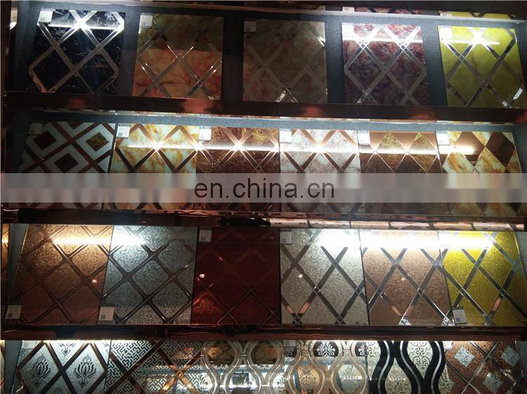 4mm home decorative showcase glass for Ceiling cabinet wall panel wholesale