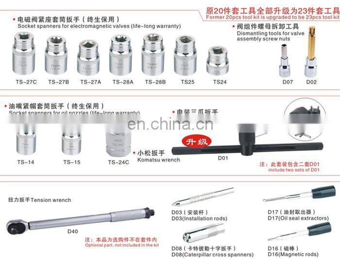 HPO plunger common rail injector parts repair tool kit