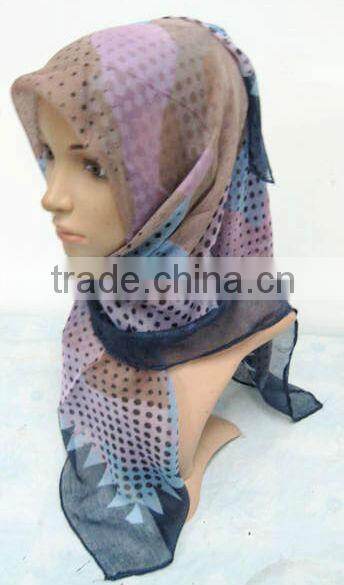 S901 clearance sale Dubai voile 1m*1m muslim scarf square scarf