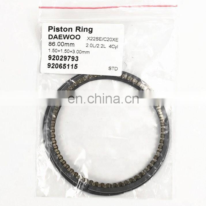 OEM 92029793 92065115 High Quality Piston Ring For Chevrolet Daewoo X22SE/C20XE 2L/2.2L