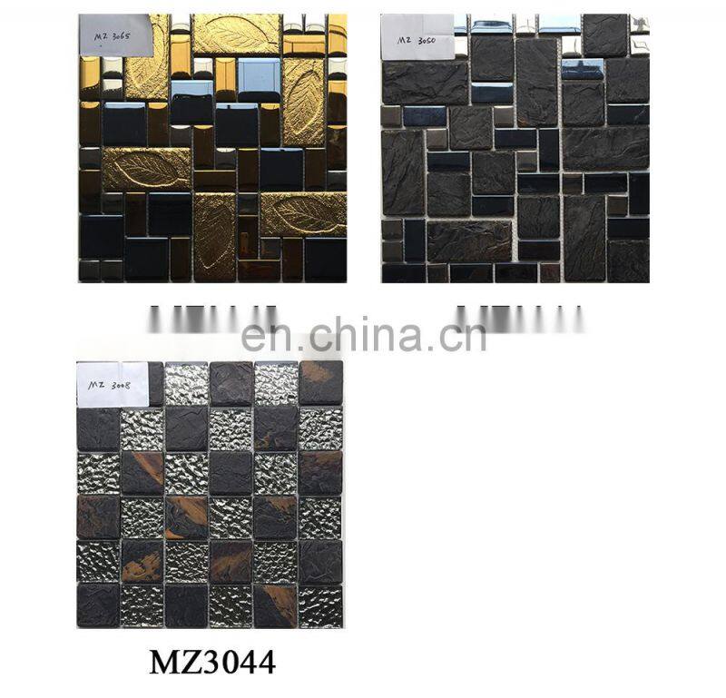 Pakistan tile price Home Decoration Ceramic Mix Glass Mosaic