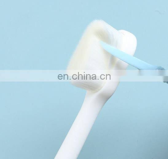 3pcs/set family 3 pcs/pack OEM Carbon fiber plastic Soft Bristle toothbrush for adult