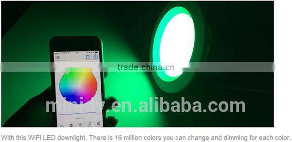 Group Control/Music Control/Timing Control 9W Dimmable WiFi LED Downlight With Both Android And IOS APP Magic Home WiFi