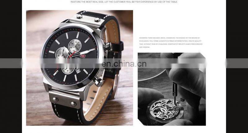 MINI FOCUS 0110 Man Watch 2021 Top Brand Sport Watches Luxury Sports Chronograph Military Genuine Leather Wrist Watches