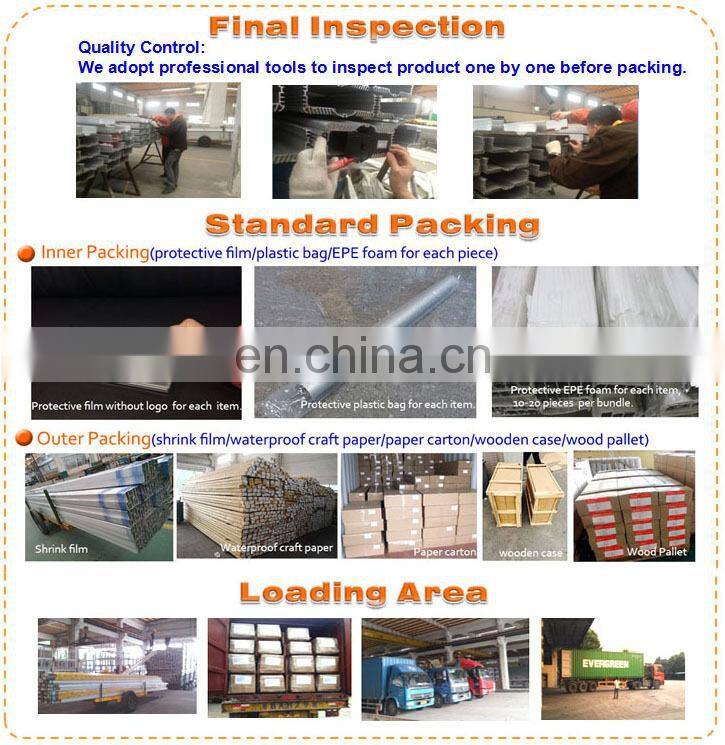 Export quality wood grain aluminium square tube profile,6063 t5 6061 t6 fluorocarbon coating aluminium profile guangdong factory