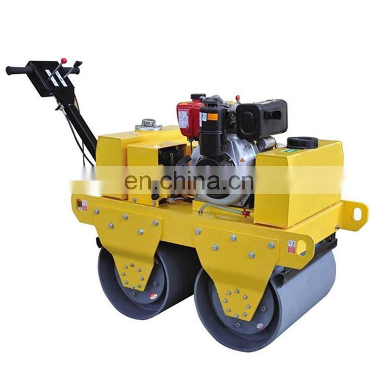 Construction & Real Estate  Road Roller fHonda engine hand compact road roller/ 2 ton vibrarom China double drum for good price