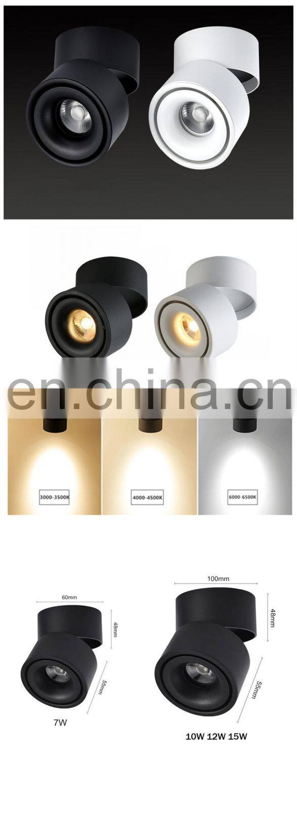 7W/10W/15W Foldable 360 Rotatable LED Spot Down Lights