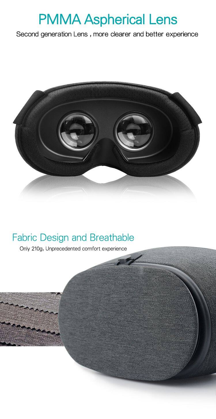 Ultra Light Body VR 3D Virtual Reality 3D Glasses for games and movies