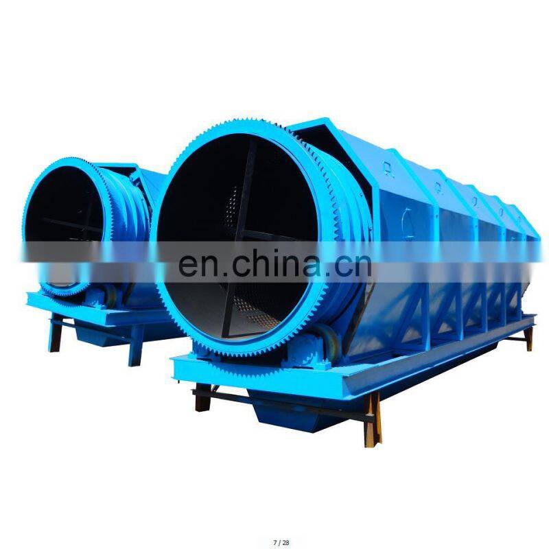 Compost trommel (trammel) screener / mobile compost plant for fertilizer