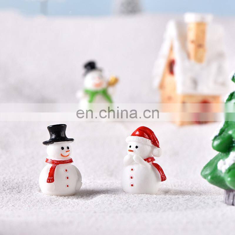 Christmas Resin Elk Santa Claus Ornaments Merry Christmas Decoration For Home Figurines Miniatures 2023 New Year Xmas Box Decor