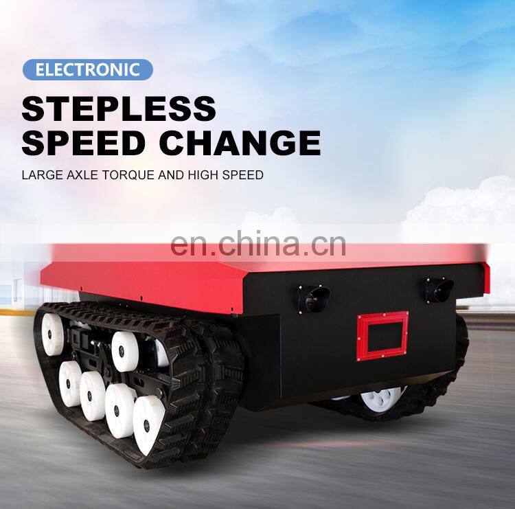 robot chassis rubber tracked rubber crawler chassis tracked vehicle