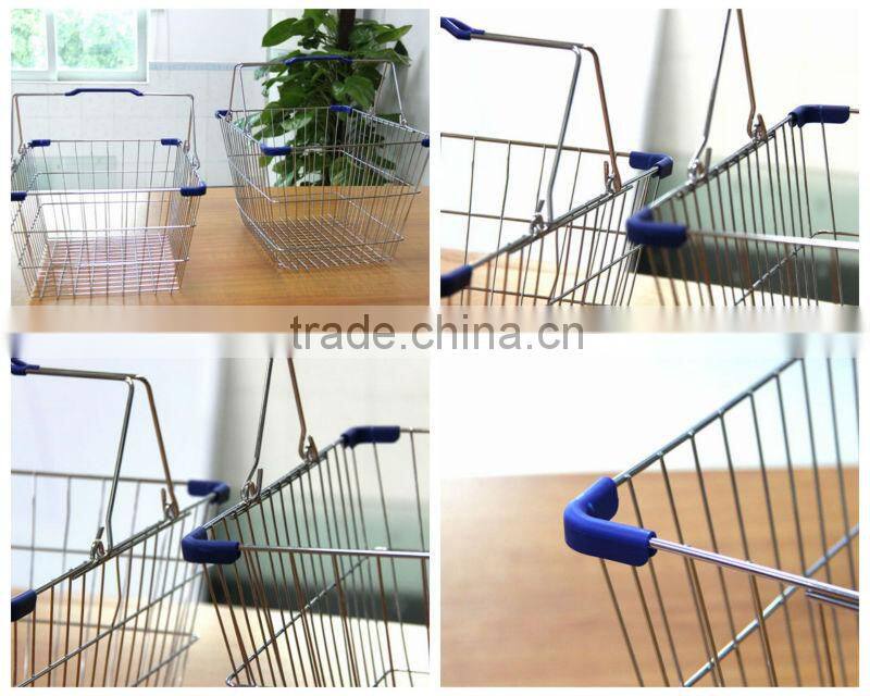 Double Handle Shopping metal Basket