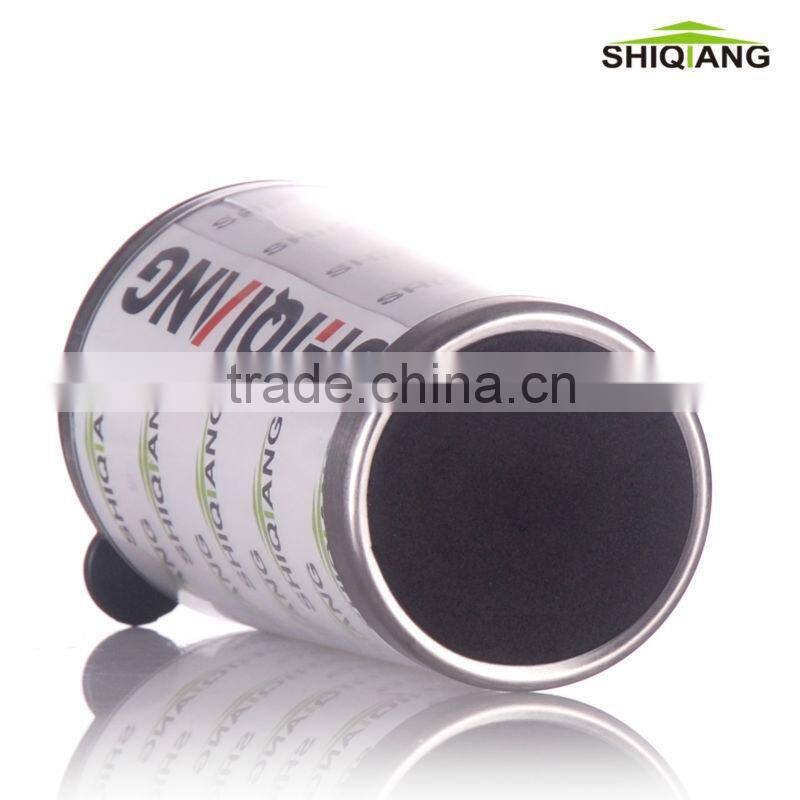 400ml double wall plastic mug with lid