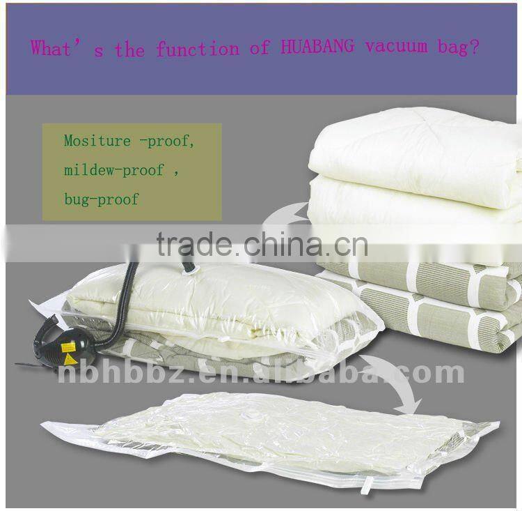 easy using vacuum storage bag for bedding