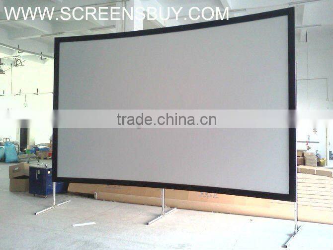 180" aluminum fast fold screen with rear and front screen fabric