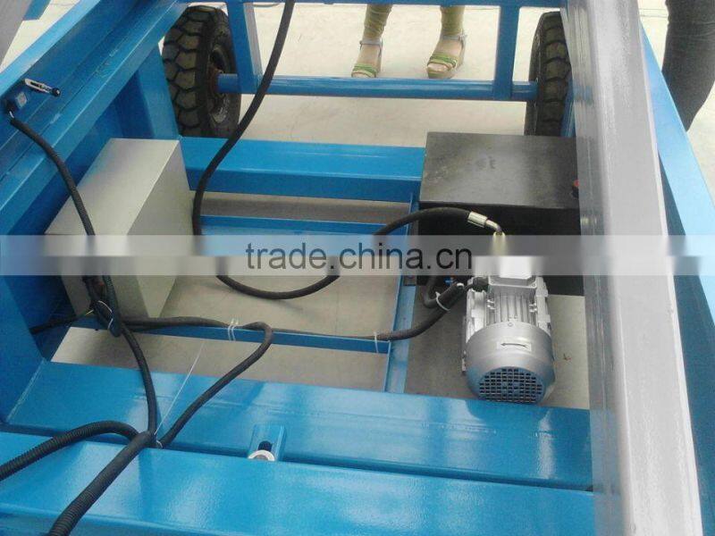 8m 500kg Excellent quality four wheel mobile scissor lift platform
