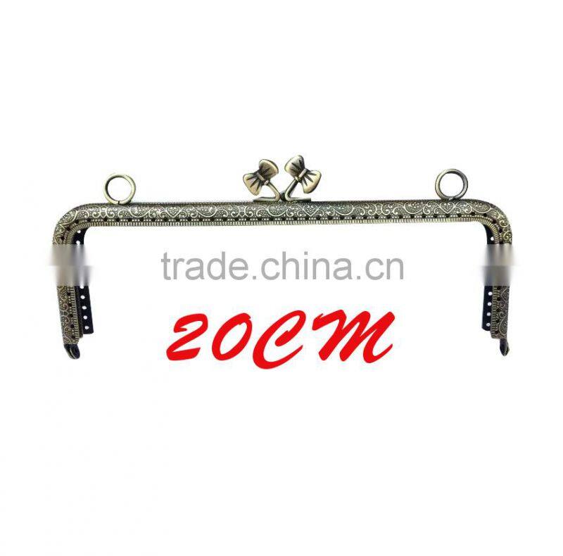 20cm anti brass Butterfly lock metal purse frame coin purse wallet stock
