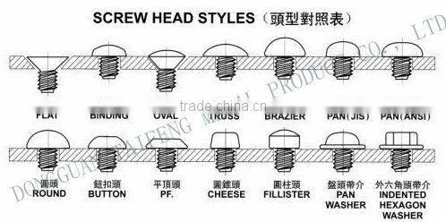 flat head screw with silicon bronze and titanium screw