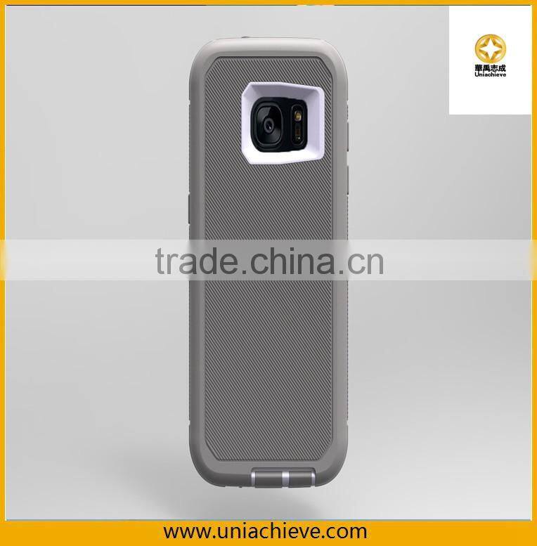 Case for Samsung S6/S7 Armor Hybrid Robot phone case with Full body covered red